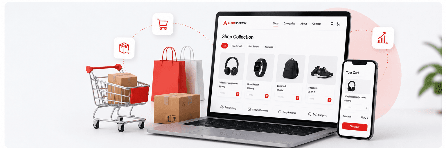 Marketplace web platform built by Alphasoftway